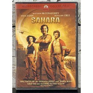 Sahara (DVD, 2005, Widescreen) Matthew McConaughey, Steve Zahn, Penélope Cruz‎